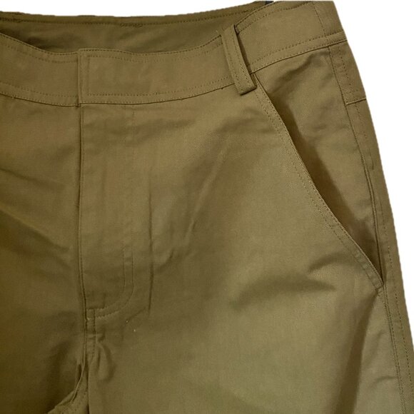 WAYF Wide Leg Utility Pants High Rise Flat Front Flap Pockets NWT $120 - Picture 7 of 7